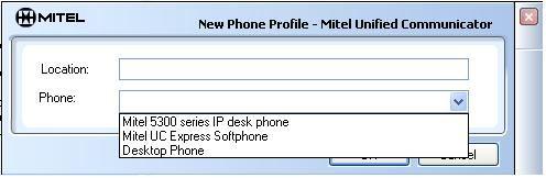 Associating Mitel Unified Communicator Express to Your 5300 Series IP Phone Mitel Unified Communicator Express stores information about the phone set it connects to in a Phone Profile.