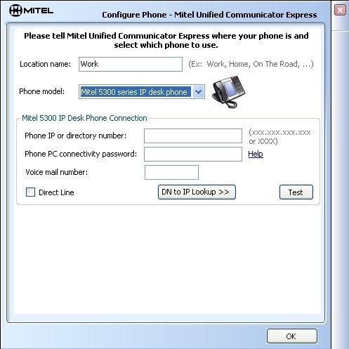 (Consult the Mitel Unified Communicator Express IT Guide for more information on how to configure PC Connectivity on your phone set).