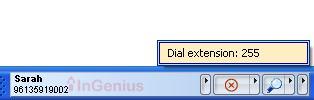 Dial extensions: If a phone number dialed contains an extension then