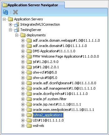 Additional Information: If more than one server is defined for the domain, an additional popup dialog allows you to select the target server. 13.