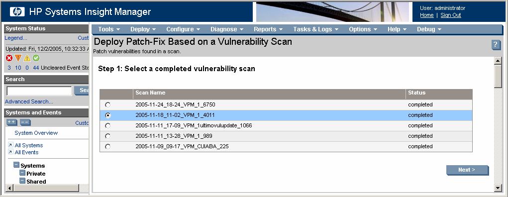 To deploy patches, configuration fixes, or both to systems based on a specific vulnerability scan: 1.