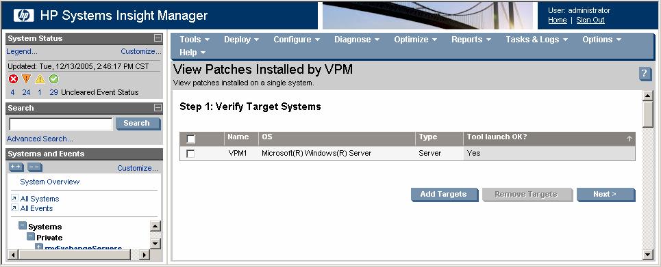 The Status column indicates one of the following states for each patch: Install Successful The patch installation completed successfully.