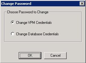 Using the Change VPM Credentials Utility The Change VPM Credentials Utility can be used to update Vulnerability and Patch Management Pack: When the credentials or IP address of the HP SIM server have