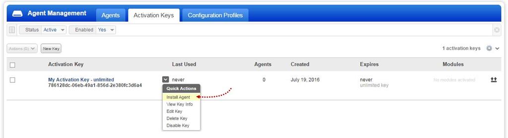 Log into the Qualys Cloud Platform and select CA for the Cloud Agent module.