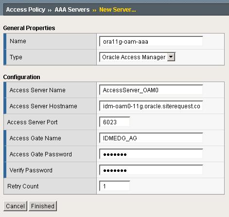 Figure 3 BIG-IP APM AAA Server configuration Creating the SSO configuration The next task is to create a Single Sign-On Configuration that defines the credentials that are cached.