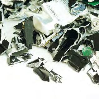shredded hard drives can be incorporated