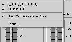 Settings opens a window where you can change clock settings and synchronization settings, Tascam GigaStudio parameters and other operating system dependent options. In chapter 7.