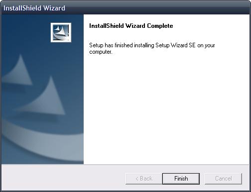 click Next to continue. Click Next. Click the Finish button to complete the Setup Wizard Installation.