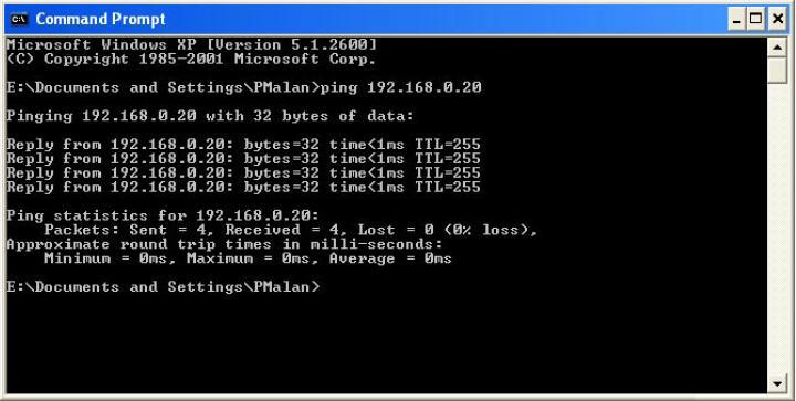 How to Ping Your IP Address The PING (Packet Internet Groper) command can determine whether a specific IP Address is accessible by sending a packet to the specific address and waiting for a reply.