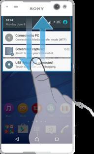 To record your screen 1 Press and hold down the power key until a prompt window appears. 2 Tap. 3 After the screen recording window opens, tap.