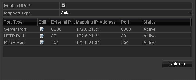 6. You can click Refresh to get the latest status of the port mapping. Figure 9.18 UPnP Settings Finished 7. Click the Apply button to save the settings. 9.2.