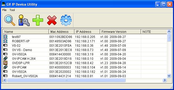 6 Advanced Applications 6.1.2 Using the IP Device Utility The IP Device Utility provides a direct way to upgrade the firmware to multiple GV-Video Servers. 1.