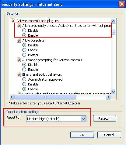 C. Settings for Internet Explore 8 If you use Internet Explorer 8, it is