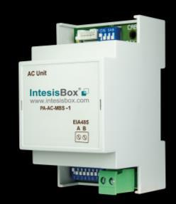 1. Presentation The PA-AC-MBS-1 interfaces allow a complete and natural integration of Panasonic air conditioners into Modbus RTU (EIA- 485) networks. Compatible with all models of Etherea line.