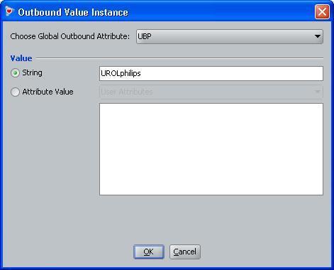 IDE Step 5 When the Outbound Value instance window pops up, under Choose Global Outbound Attribute: and select the