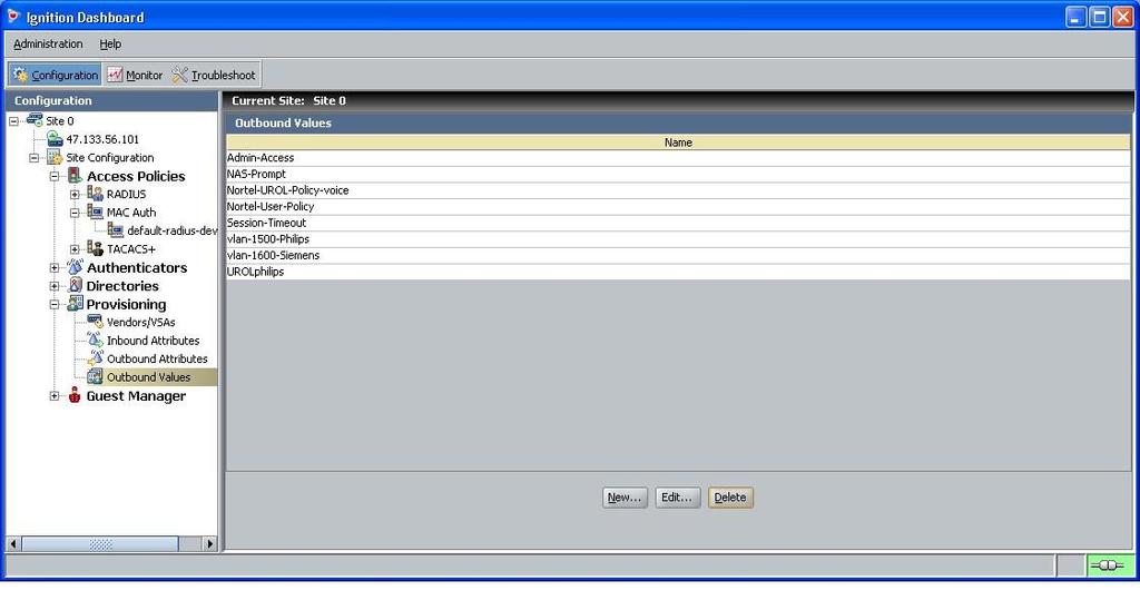 Select Value of String and enter string name of UROLphilips for the UBP name of philips configured for the Philips