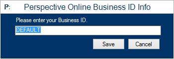 In the Security Warning window, click Run. b. Enter your Business ID, then click Save. c. Click the Settings icon.