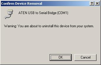 Uninstalling the USB-to-Serial Adapter Driver In the event that you need to uninstall the drivers for the USB-to-serial adapter, follow the user manual