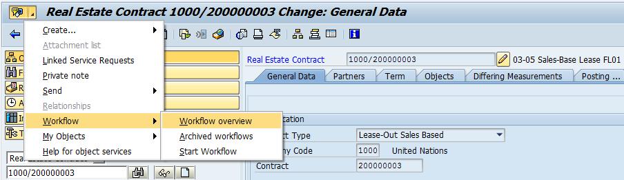 This settlement run is then used for the Periodic Posting Step 1 In the Command field, enter RE80 or go to the SAP menu -> Accounting -> Flexible Real Estate Management -> Master Data -> RE Navigator
