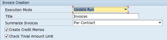 Step 3 Set Execution Mode to Update Run Click the Execute icon or go to Program -> Execute Select an invoice and click the