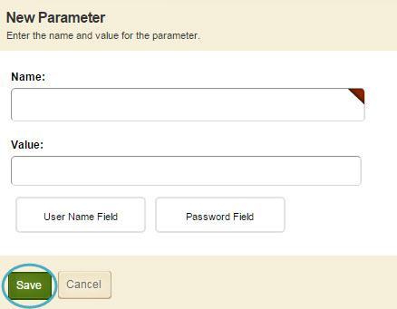 PassKey Manager Blackboard Web Community Manager 7. Enter the Action URL the web address where users sign in. 8. Click New Parameter.