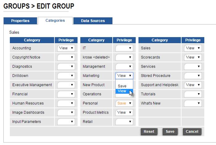 idashboards Administrator s Manual 43 Once the group name has been entered, click the Add Group button to save the new group in the repository.