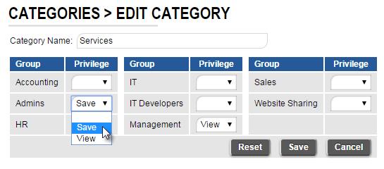 idashboards Administrator s Manual 47 After the Category name has been entered, click the Add Category button to add it to the repository.
