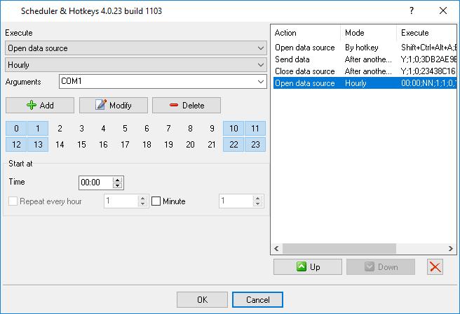 5 Scheduler & Hotkeys plugin Fig.2. Task mode Daily - the task will be performed every day at the specified time.