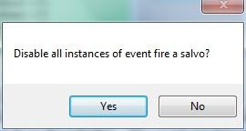 This will prevent the event from firing but will not delete it from the schedule. The event can later be enabled.
