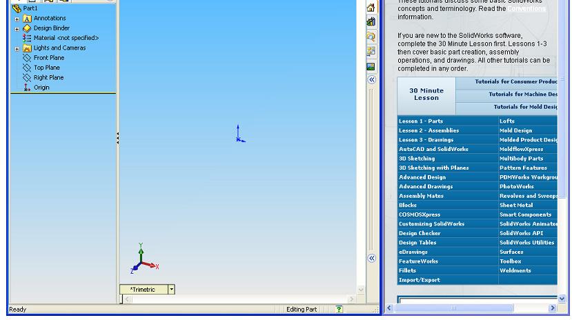 They can be accessed by going to Help > SolidWorks Tutorials.