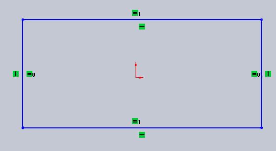 SolidWorks Exercise You should see tiny green boxes next to the lines.