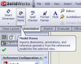 Drawings in Solidworks Click on the FRONT VIEW, then
