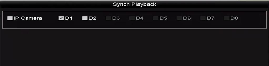 Figure 6. 10 Synch Playback Interface 9. Enter the playback interface. The toolbar in the bottom part of playback interface can be used to control playing process. Figure 6.