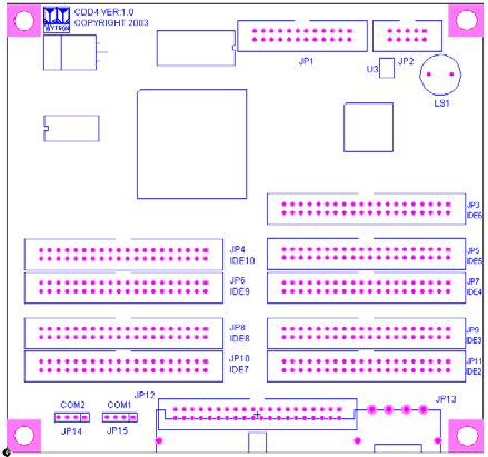7. Circuit drawing LCD BIOS-UP COM2 COM1