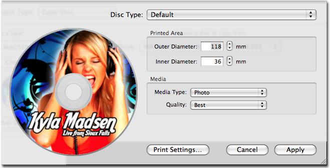 You can also change the resolution under the Media Type and Quality settings and save these changes into your custom Disc Type.