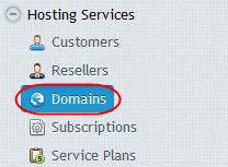 Plesk 12 Step 1 Log in to Plesk on your server as the server administrator and click on Domains in the Hosting Services menu.