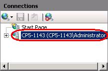 Step 2 In the IIS Manager, choose your server name.