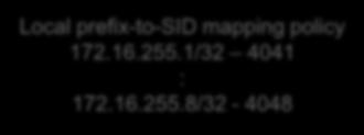 .. segment-routing address-family ipv4 prefix-sid-map 172.16.255.