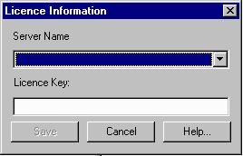 Meta Manager Administrator FIGURE 35 Licence Information Form 3. Select the Server Name from the drop-down list. 4. Enter the Licence Key in the appropriate field.