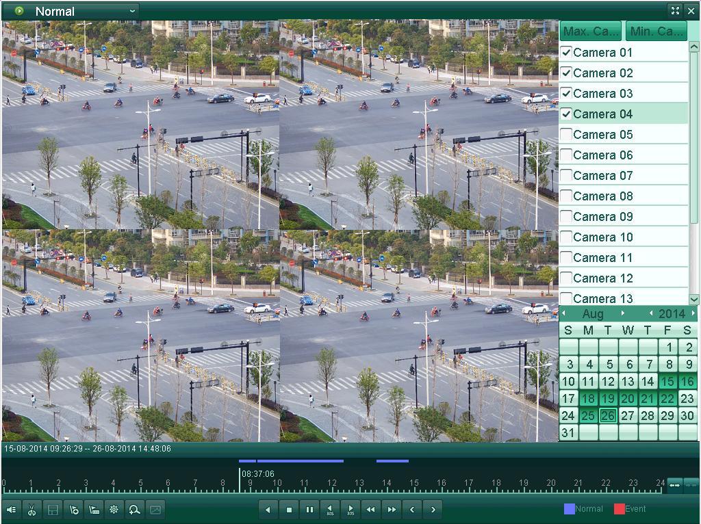Figure 6. 27 4-ch Synchronous Playback Interface 3.