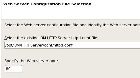 Back in the wizard, make sure that you have the correct configuration file listed and there is no