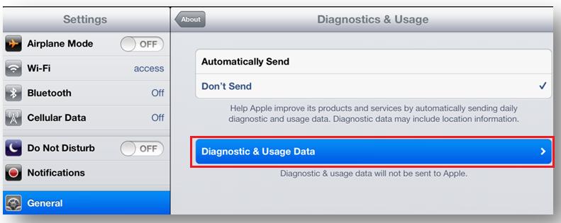 ios device, go to Settings > General