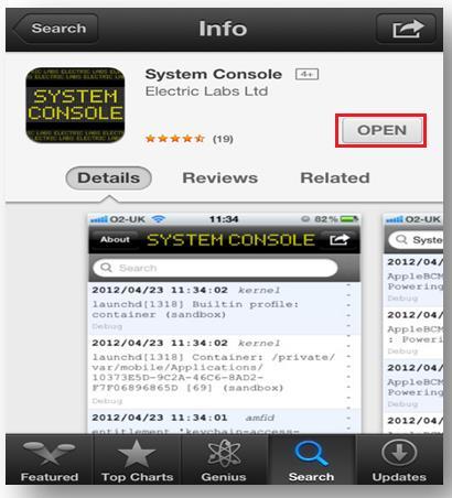 How to Collect System Logs on ios Devices (prior to ios 7) Note: The current available version of System Console is not supported