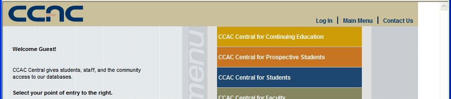 CCAC Web Site