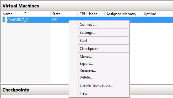 21. To start the VM in its new location, right-click the VM and select Start. 22. Verify that the VM starts correctly.