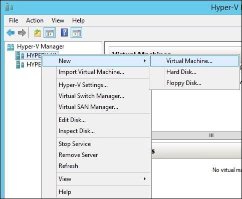 TASK 2: CREATE HYPER-V VMS In this task, you create Hyper-V VMs on each of the two Hyper-V servers. STEP ACTION 1.