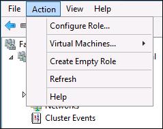 TASK 11: CONFIGURE HIGHLY AVAILABLE VIRTUAL MACHINES In this task, you configure the previously created VMs to be highly available in the Windows failover