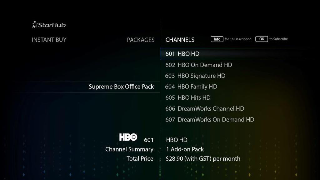 Guide to Interactive Services INSTANT BUY SAMSUNG FIBRE TV SET-TOP BOX GX-SH435EH Instant Buy allows you to subscribe to selected channels and packages instantly, using your remote control.