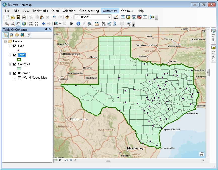 Click on the Counties theme and use the Symbol Selector to change the Fill Color