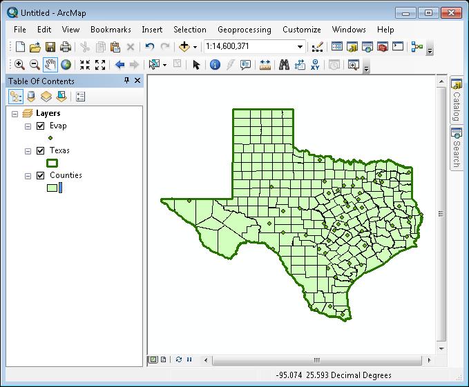 Save your work in ArcMap by choosing File/Save and, after navigating to your working directory,
